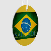 De Brasil Saudade da bandeira Ornament (voorkant)