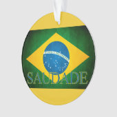 De Brasil Saudade da bandeira Ornament (voorkant)