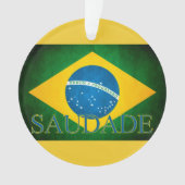 De Brasil Saudade da bandeira Ornament (voorkant)