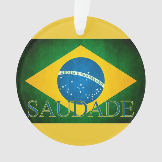 De Brasil Saudade da bandeira Ornament (voorkant)