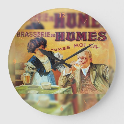 De Brasserie, de Franse vintage poster. Grote Klok (Voorkant)