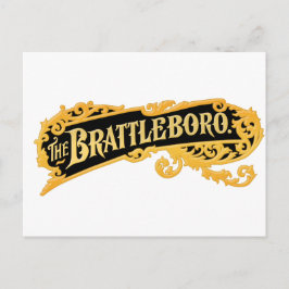 De Brattleboro Logo uit een oud orgel Briefkaart