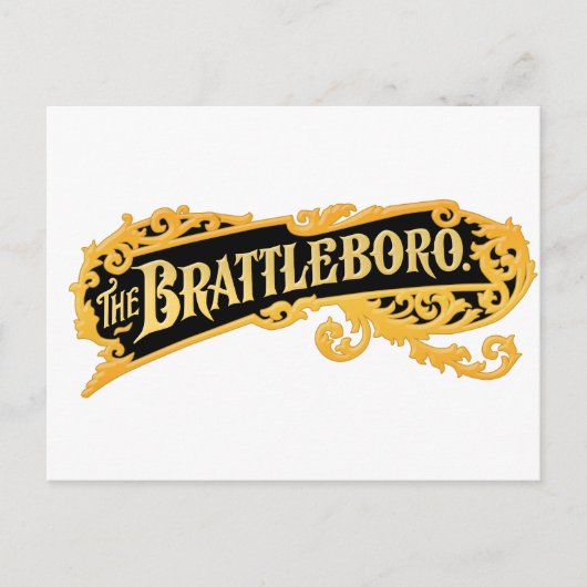 De Brattleboro Logo uit een oud orgel Briefkaart (Voorkant)