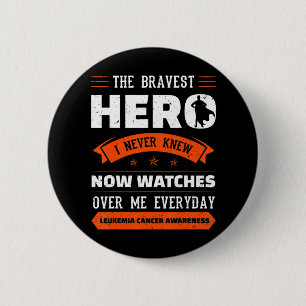 De Bravest Hero die ik nooit kende, kanker bij Leu Ronde Button 5,7 Cm