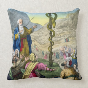 De Brazen Serpent uit een bijbel die door Edward i Kussen