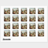 De Brazen Serpent Vierkante Sticker (Vel)
