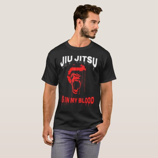 De Braziliaanse Jiu Jitsu zit in mijn bloed, Bjj G T-shirt (Voorkant volledig)