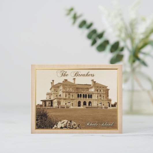 De Breakers Mansion in Newport, Rhode Island Briefkaart (Staand voorkant)