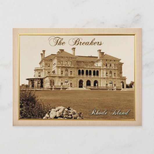 De Breakers Mansion in Newport, Rhode Island Briefkaart (Voorkant)