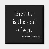 De Breedte van het Citaat van Shakespeare is de So Magneet (Voorkant)