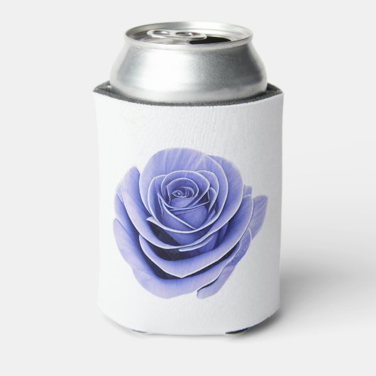 De breekbare schoonheid van een Roos Blikjeskoeler (Blikje Achterkant)