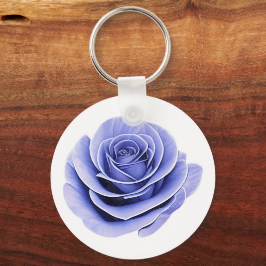 De breekbare schoonheid van een Roos Sleutelhanger (Achterkant)