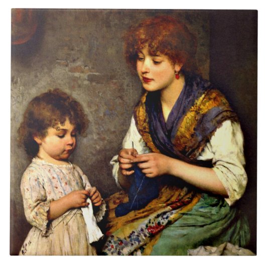 De Breiless, schilderij van fijnere kunst Tegeltje (Voorkant)