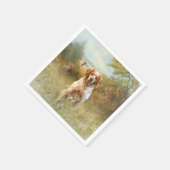 De Bretagne Spaniels, Frans Bretagne, Vogelhond, Servet (Hoek)