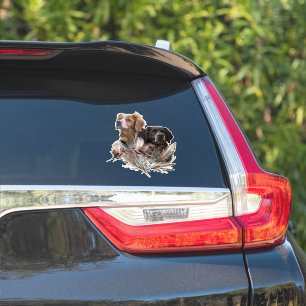De Bretagne Spaniels, Frans Bretagne, Vogelhond, Sticker