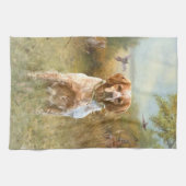 De Bretagne Spaniels, Frans Bretagne, Vogelhond, Theedoek (Horizontaal)