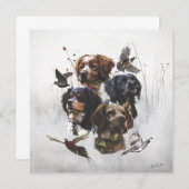 De Bretagne Spaniels, vogeljacht seizoen (Voorkant / Achterkant)