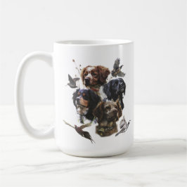 De Bretagne Spaniels, vogeljacht seizoen Koffiemok