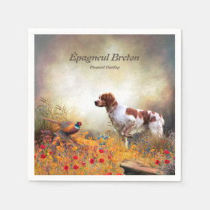 De Bretagne Spaniels, vogeljacht seizoen Servet