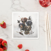 De Bretagne Spaniels, vogeljacht seizoen Servet (Insitu)