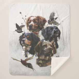 De Bretagne Spaniels, vogeljacht seizoen Sherpa Deken
