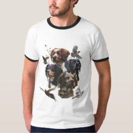 De Bretagne Spaniels, vogeljacht seizoen T-shirt