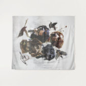 De Bretagne Spaniels, vogeljacht seizoen Wandkleed (Voorkant (horizontaal))