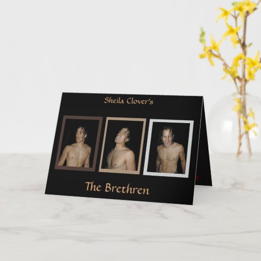 De Brethren kaarten (Gele Bloem)