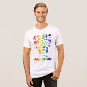 DE BRETT BENDER TROFEE REGENBOOG EDITIE Tri-Blend SHIRT (Voorkant volledig)