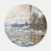 De breuk van het ijs door Claude Monet Magneet (Voorkant)