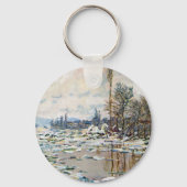 De breuk van het ijs door Claude Monet Sleutelhanger (Voorkant)