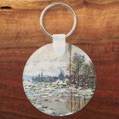 De breuk van het ijs door Claude Monet Sleutelhanger (Voorkant)