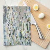 De breuk van het ijs door Claude Monet Theedoek (Quarter Fold)