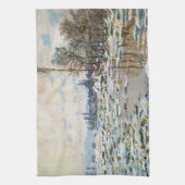De breuk van het ijs door Claude Monet Theedoek (Verticaal)