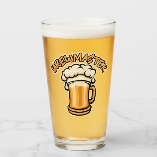 De Brewmaster heeft een Mok voor bier nodig Glas (Voorkant gevuld)