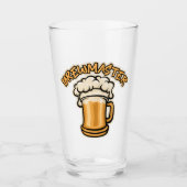 De Brewmaster heeft een Mok voor bier nodig Glas (Voorkant)