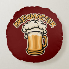 De Brewmaster heeft een Mok voor bier nodig Rond Kussen
