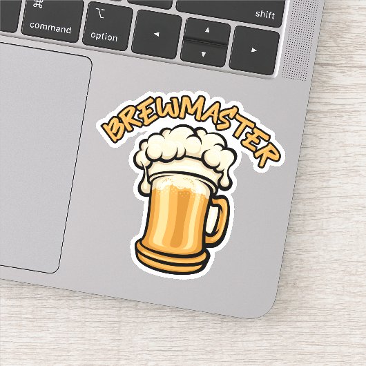 De Brewmaster heeft een Mok voor bier nodig Sticker (Detail)
