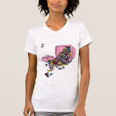 De Brick-deep - Roze emmer T-shirt (Voorkant)