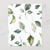 De Bridal van de begroting nodigde de Shower uit. Flyer (Achterkant)