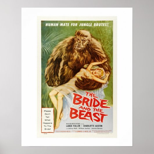 De bride en het beest poster (Voorkant)