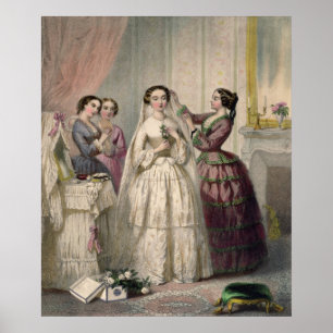De Bride, gegraveerd door J. Battannier, 1852-53 Poster