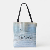 De bride gepersonaliseerde Abstracte waterreflecti Tote Bag (Achterkant)