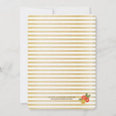 De Bride Glitter & Floral Shower Invitatio Kaart (Achterkant)