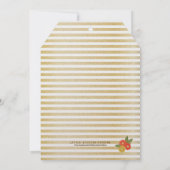 De Bride Glitter & Floral Shower Invitatio Kaart (Achterkant)