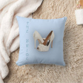 De bride heelt blauw kussen (Deken)