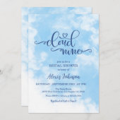 De Bride staat op Cloud Nine Vrijgezellenfeest Kaart (Voorkant / Achterkant)