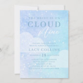 De Bride staat op Cloud Nine Vrijgezellenfeest Kaart (Voorkant)
