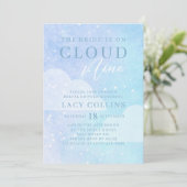 De Bride staat op Cloud Nine Vrijgezellenfeest Kaart (Staand voorkant)