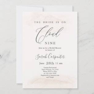 De Bride staat op Cloud Nine Vrijgezellenfeest Kaart